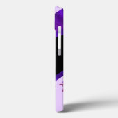 紫かわいらしヴィンテージフローラ花模様 Case-Mate iPhoneケース (裏面 / 左)