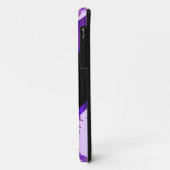 紫かわいらしヴィンテージフローラ花模様 Case-Mate iPhoneケース (裏面/左)