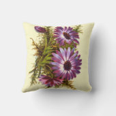 紫かわいらしヴィンテージ花 クッション (裏面)