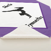 紫かわいらし体操パーソナライズされた シェルパブランケット (3/4)