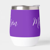 紫かわいらし名パーソナライズされた手書きスクリプト (左面)