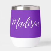 紫かわいらし名パーソナライズされた手書きスクリプト (背面)