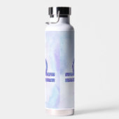 紫かわいらし天秤座占星術サインパーソナライズされた ウォーターボトル (右面)