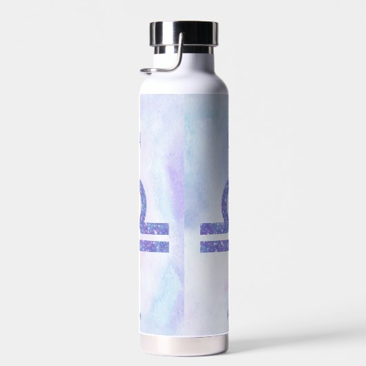 紫かわいらし天秤座占星術サインパーソナライズされた ウォーターボトル (右面)