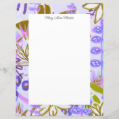 紫かわいらし架空ガーデンフローラパーソナライズされた (正面)