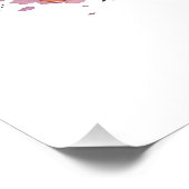 紫かわいらし毛魔女カボチャ&こうもり ポスター (コーナー)