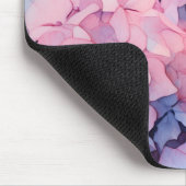 紫かわいらし水彩紫陽花の名前テンプレート マウスパッド (コーナー)