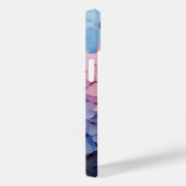 紫かわいらし水彩紫陽花の名前テンプレート Case-Mate iPhoneケース (裏面 / 右)