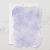 紫かわいらし水彩赤ちゃんシャワー招待状 招待状 (裏面)