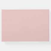 紫かわいらし淡い色のとピンクのバラ結婚ズ ゲストブック (裏面)