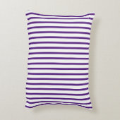 紫かわいらし白の垂直ストライプ色 アクセントクッション (裏面(縦))