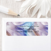 紫かわいらし白ブルーブロンズ ラベル (インサイチュ)