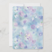 紫かわいらし白結婚花 招待状 (裏面)