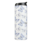 紫かわいらし白蝶誕生日 タンブラー (回転左)