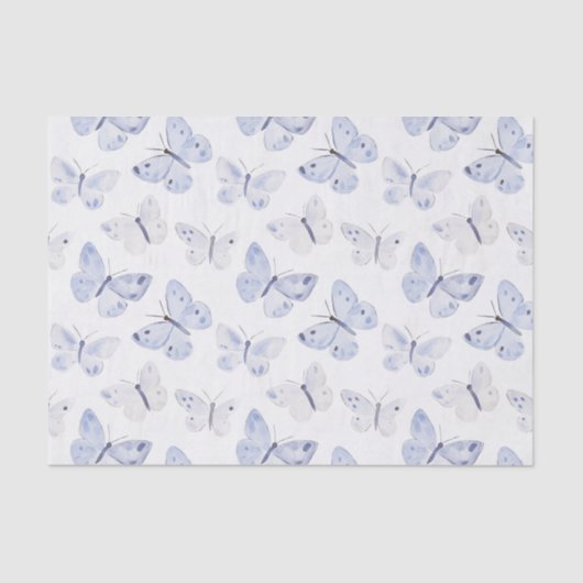 紫かわいらし白蝶誕生日 薄葉紙 (正面)