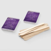 紫かわいらし素朴藤レース結婚ズ ハンドファン (組立なし)