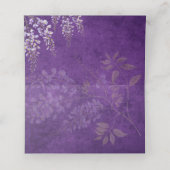 紫かわいらし素朴藤レース結婚ズ プレイスカード (内部開封)