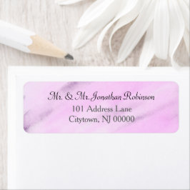 紫かわいらし結婚紫の水彩洗剤 ラベル