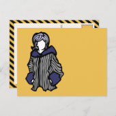 紫かわいらし色の ポストカード (正面/裏面)