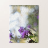 紫かわいらし花オリジナル園写真 ジグソーパズル (縦)