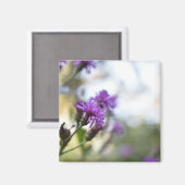 紫かわいらし花オリジナル園写真 マグネット (正面/裏面)