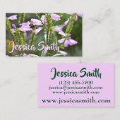 紫かわいらし花オリジナル園写真 名刺 (正面/裏面)