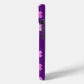 紫かわいらし花柄 Case-Mate iPhoneケース (裏面 / 左)