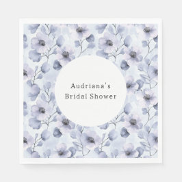 紫かわいらし花誕生日 スタンダードランチョンナプキン