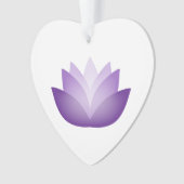 紫かわいらし蓮 オーナメント (正面)