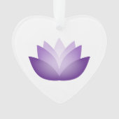 紫かわいらし蓮 オーナメント (正面)