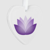 紫かわいらし蓮 オーナメント (正面)