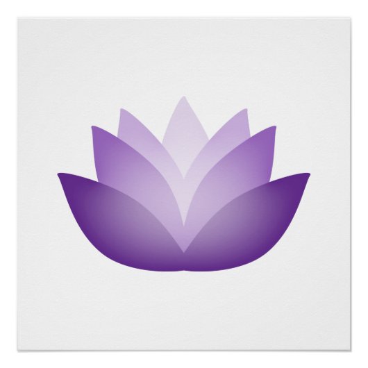 紫かわいらし蓮 ポスター (正面)