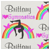 紫かわいらし虹体操布 ファブリック (クローズアップ)