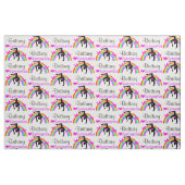 紫かわいらし虹体操布 ファブリック (ファットクウォーター)