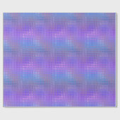 紫かわいらし虹色きらめくグラマーパーティー ラッピングペーパー (フラット)