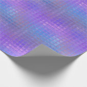 紫かわいらし虹色きらめくグラマーパーティー ラッピングペーパー (角)