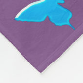 紫かわいらし裸パーソナライズされた毛布 フリースブランケット (角)