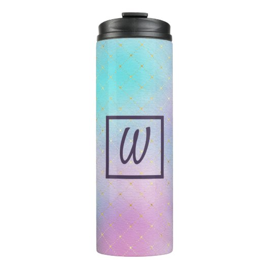 紫かわいらし青グラデーション タンブラー (正面)