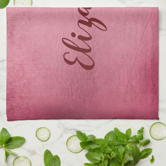 紫かわいらし キッチンタオル (折り畳み)