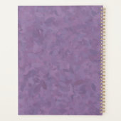 紫かわいらし プランナー手帳 (裏面)