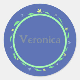 紫かわいらし ラウンドシール