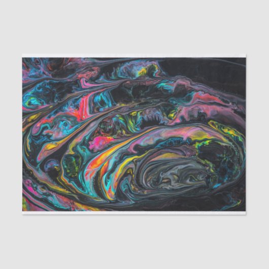 紫がか絵を描った 薄葉紙 (正面)