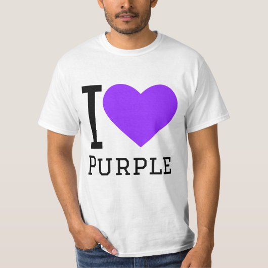 紫が好き Tシャツ (正面)