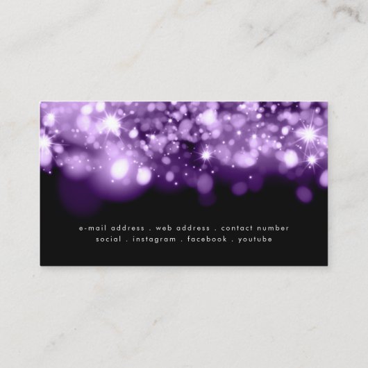 紫きらめくの光  名刺 (裏面)