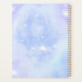 紫きらめくモダン青フローラ プランナー手帳 (裏面)