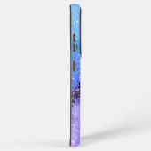 紫きらめく大理石モノグラムの SAMSUNG GALAXYケース (右側面)