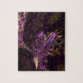 紫きらめく竜 ジグソーパズル (縦)