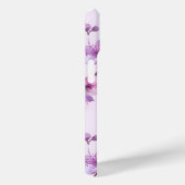 紫さくらんぼ花モノグラパーソナライズされたム Case-Mate iPhoneケース (裏面 / 右)