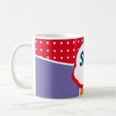 紫すごいとオレンジのナナ漫画漫画 コーヒーマグカップ (左)