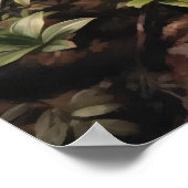 紫つつじ花アートプリントポスター ポスター (角)